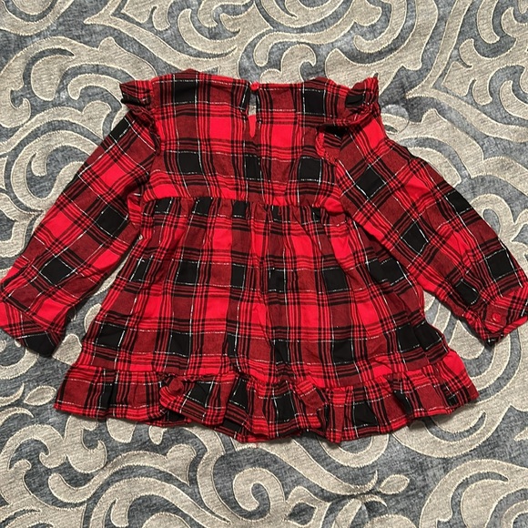 Rare Edition Toddler Girl Christmas/Holiday Plaid Legging Set - Picture 3 of 7